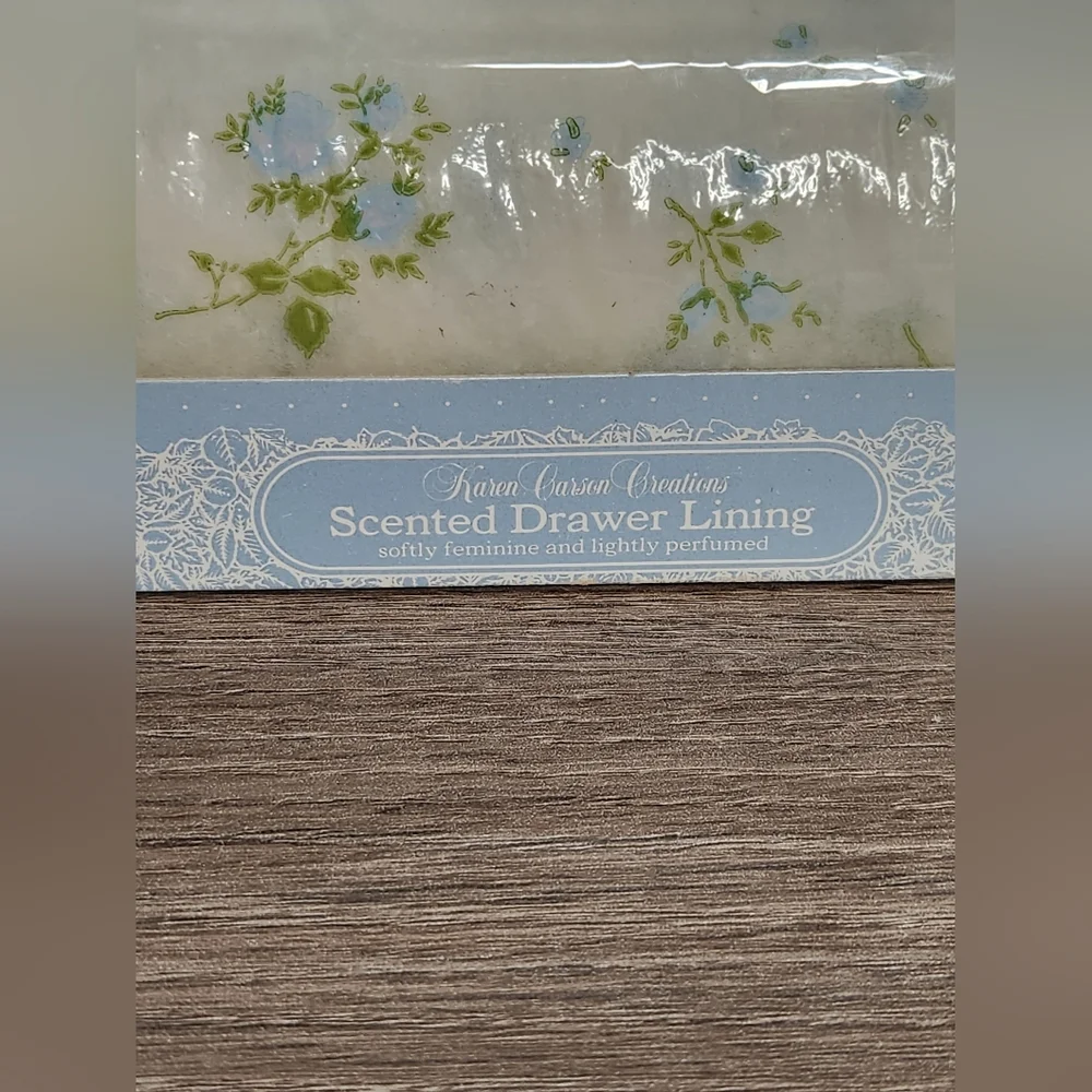 Vintage Karen Carson Polyfab Floral Scented Drawer Liner